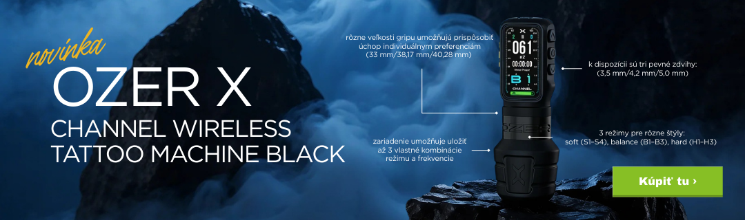 Ozer X - Channel Wireless Tattoo Machine Black